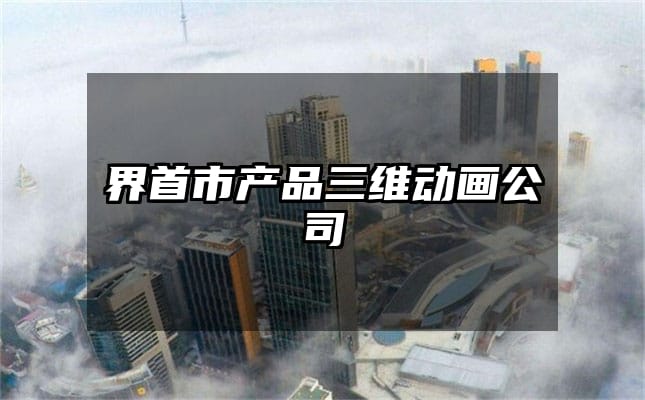 界首市产品三维动画公司