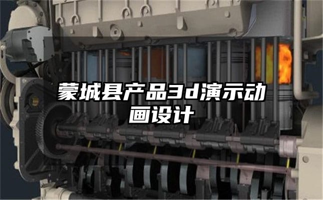 蒙城县产品3d演示动画设计