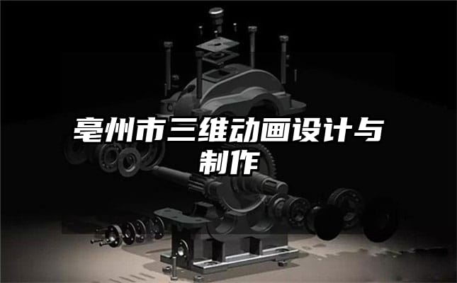 亳州市三维动画设计与制作