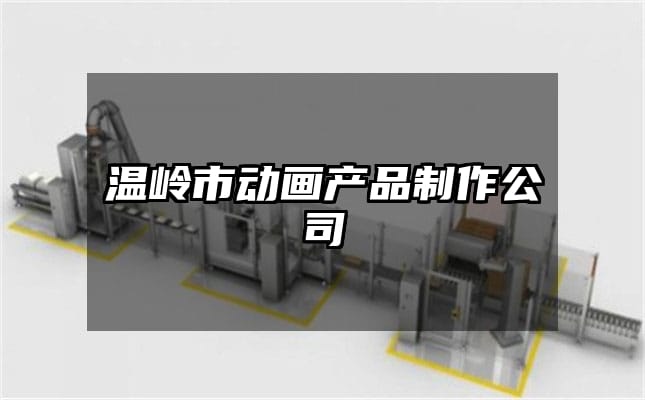 温岭市动画产品制作公司