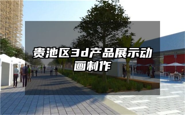 贵池区3d产品展示动画制作